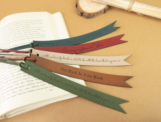 Engraved Leather Bookmark - MTWORLDKIDS.COM
